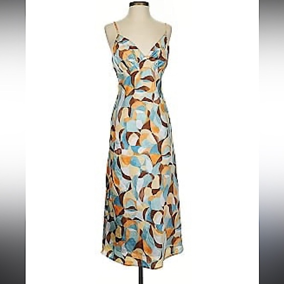 NWT Abercrombie & Fitch Ruched Satin Slip Maxi Dress Size L babydoll Y2K - Picture 1 of 8
